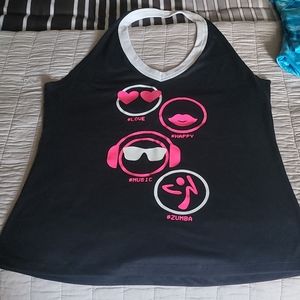 FLASH SALE!! Gently Used Zumba Love Music Halter Size M